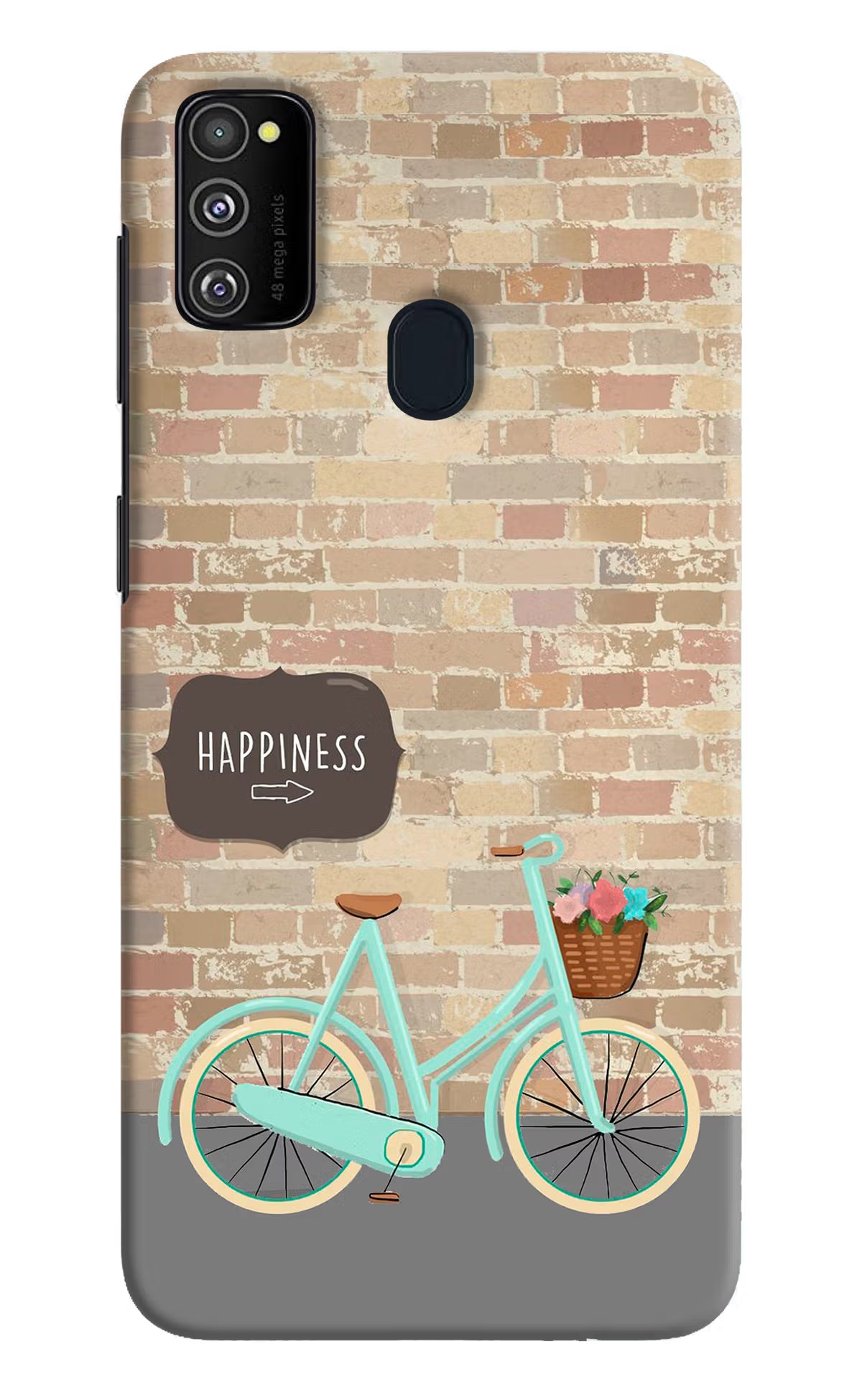 Happiness Artwork Samsung M30s Hard Case Back Cover by Casekaro