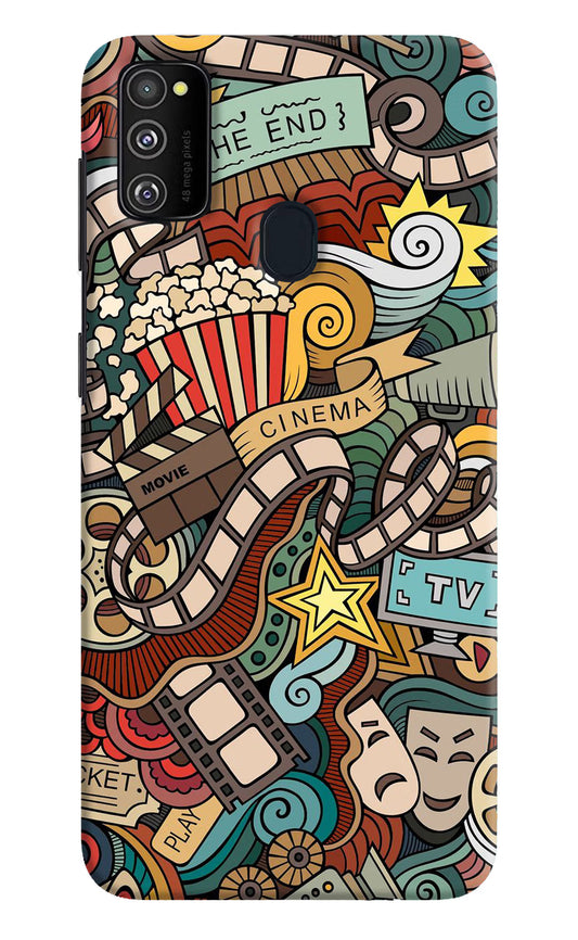 Cinema Abstract Samsung M30s Hard Case Back Cover by Casekaro