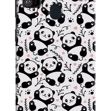 Cute Panda Samsung M30s Hard Case Back Cover by Casekaro