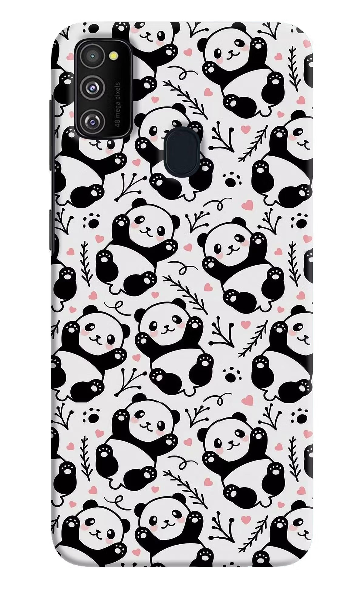 Cute Panda Samsung M30s Hard Case Back Cover by Casekaro