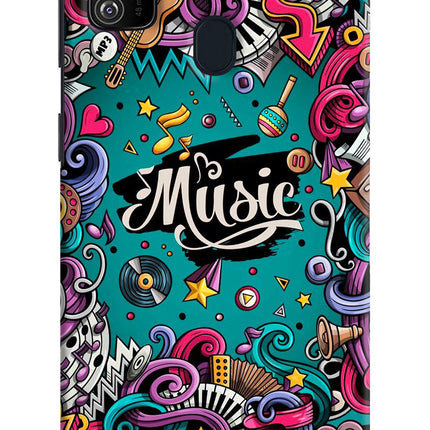 Music Graffiti Samsung M30s Hard Case Back Cover by Casekaro