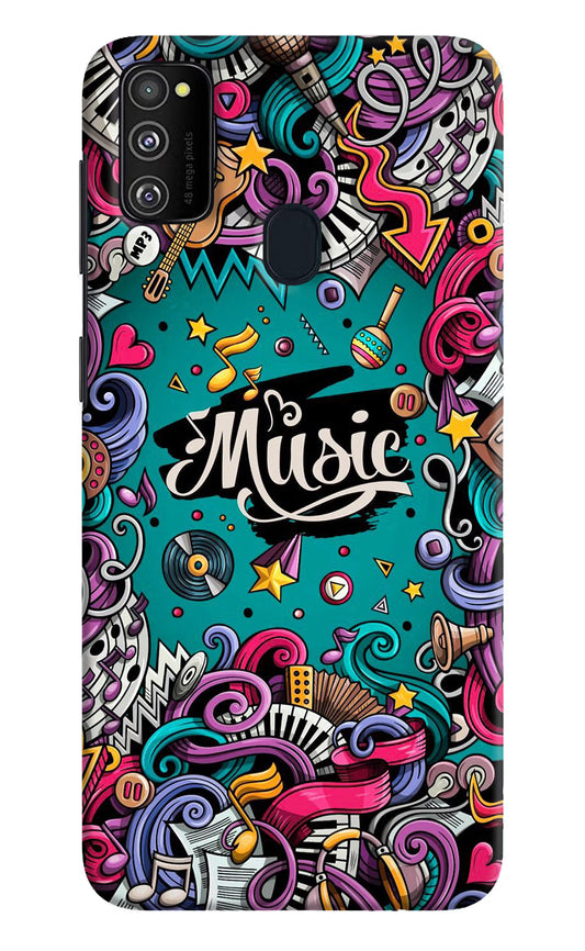 Music Graffiti Samsung M30s Hard Case Back Cover by Casekaro