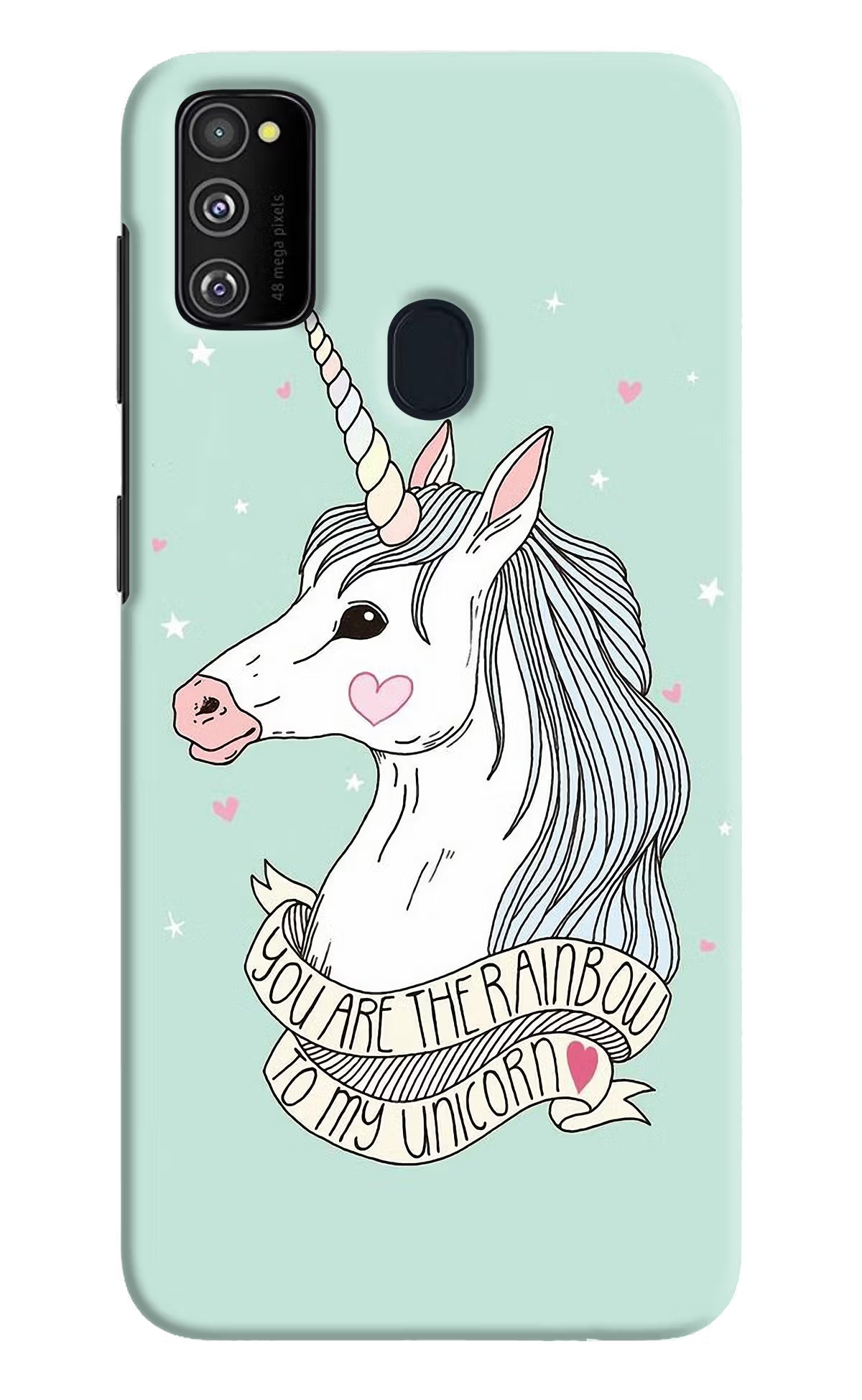 Unicorn Wallpaper Samsung M30s Hard Case Back Cover by Casekaro