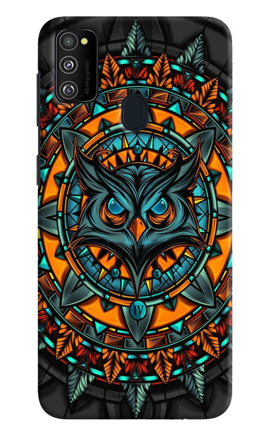 Angry Owl Art Samsung M30s Hard Case Back Cover by Casekaro