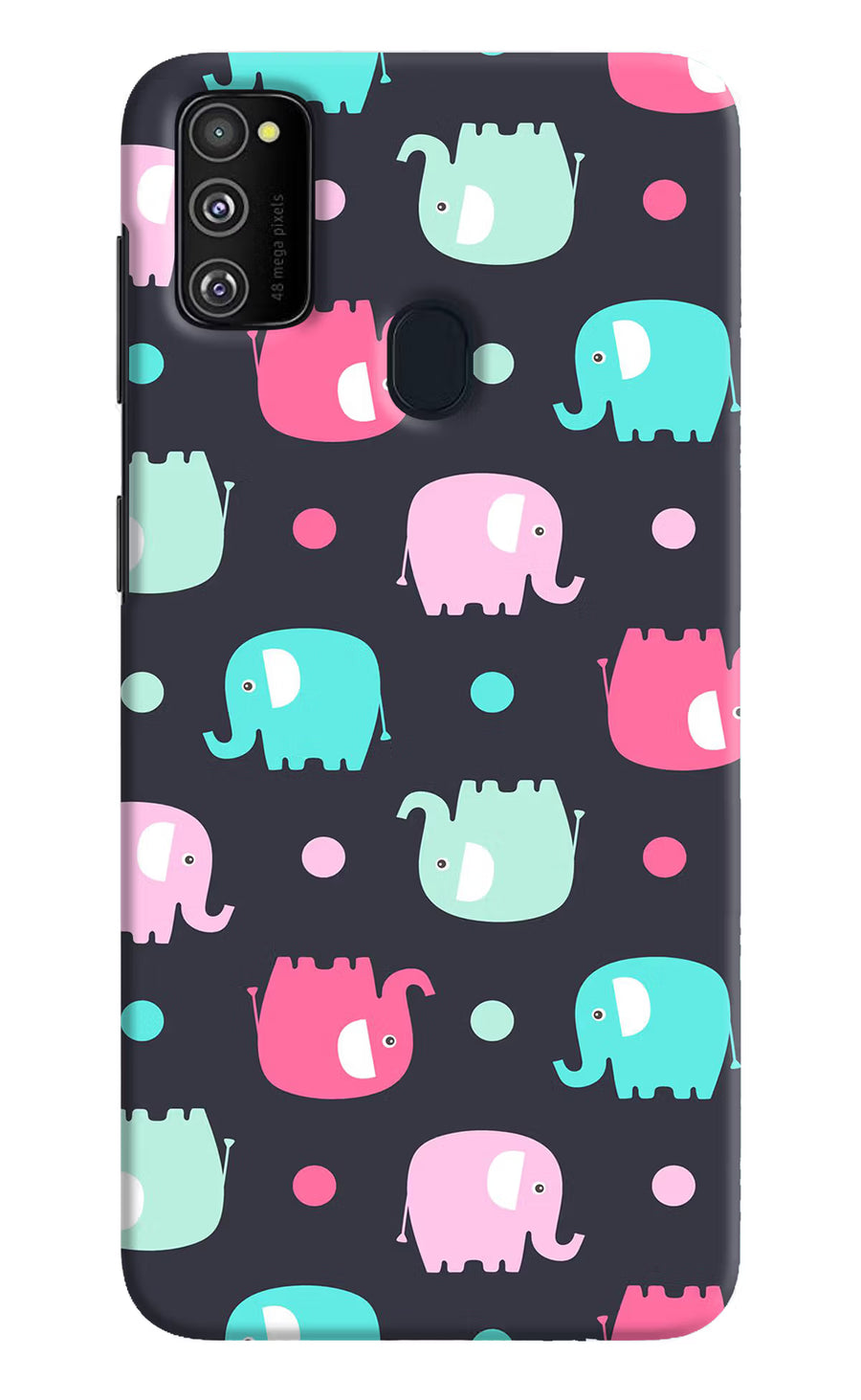 Elephants Samsung M30s Back Cover, Hard case