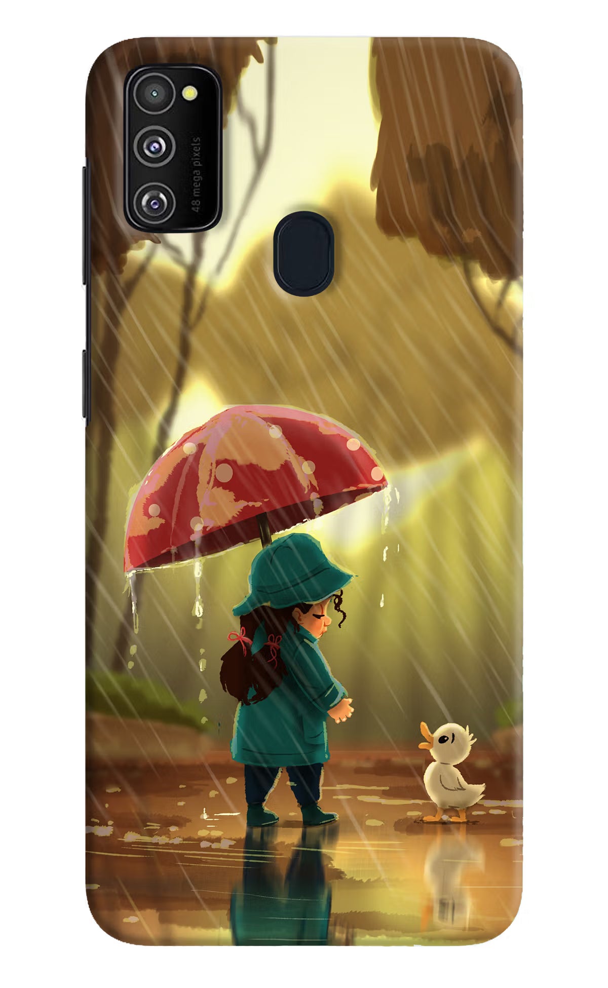 Rainy Day Samsung M30s Hard Case Back Cover by Casekaro