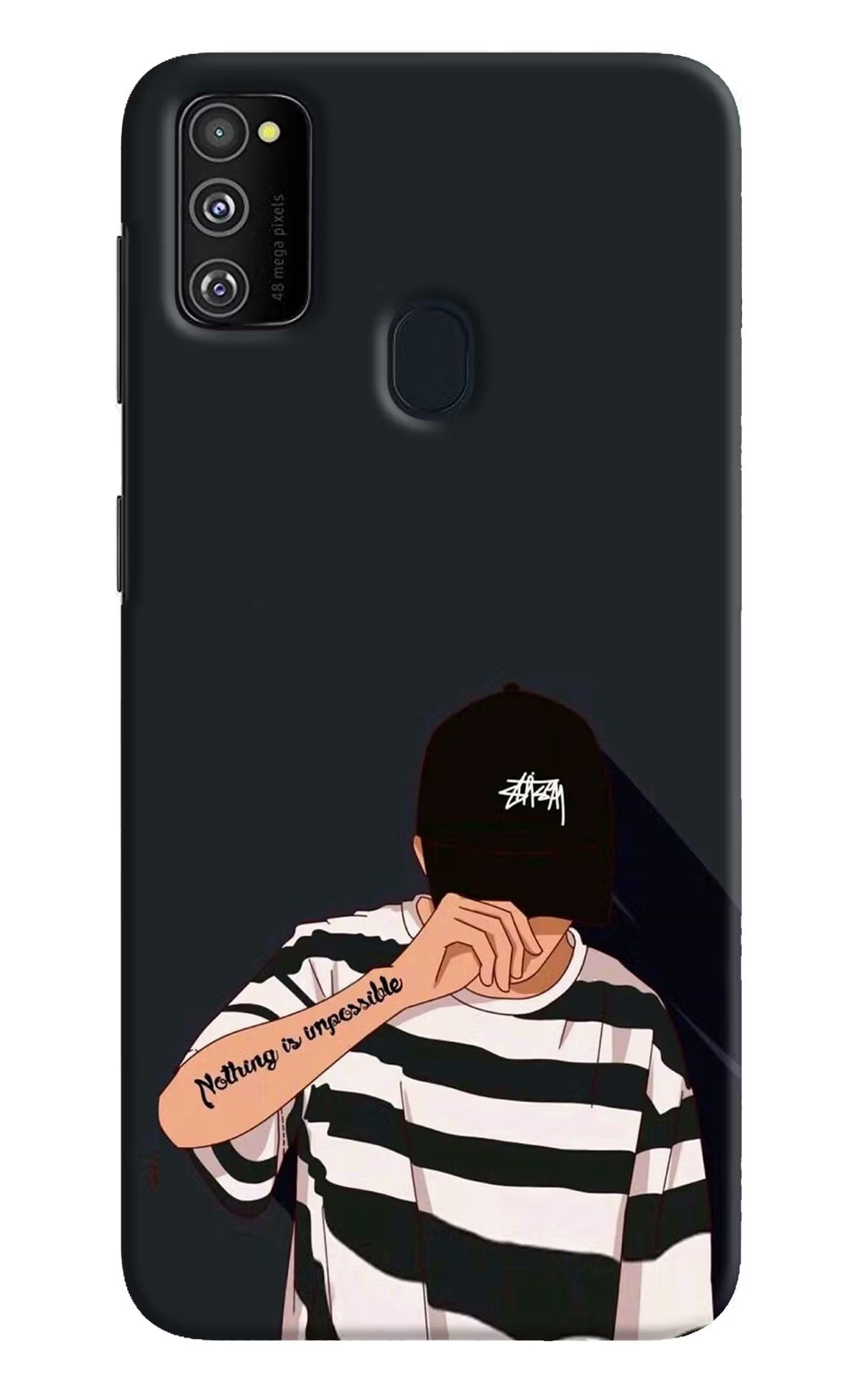Aesthetic Boy Samsung M30s Hard Case Back Cover by Casekaro