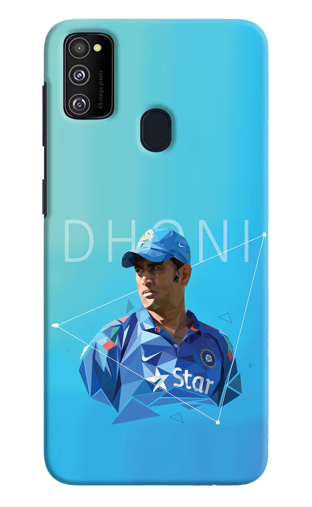 Dhoni Artwork Samsung M30s Hard Case Back Cover by Casekaro