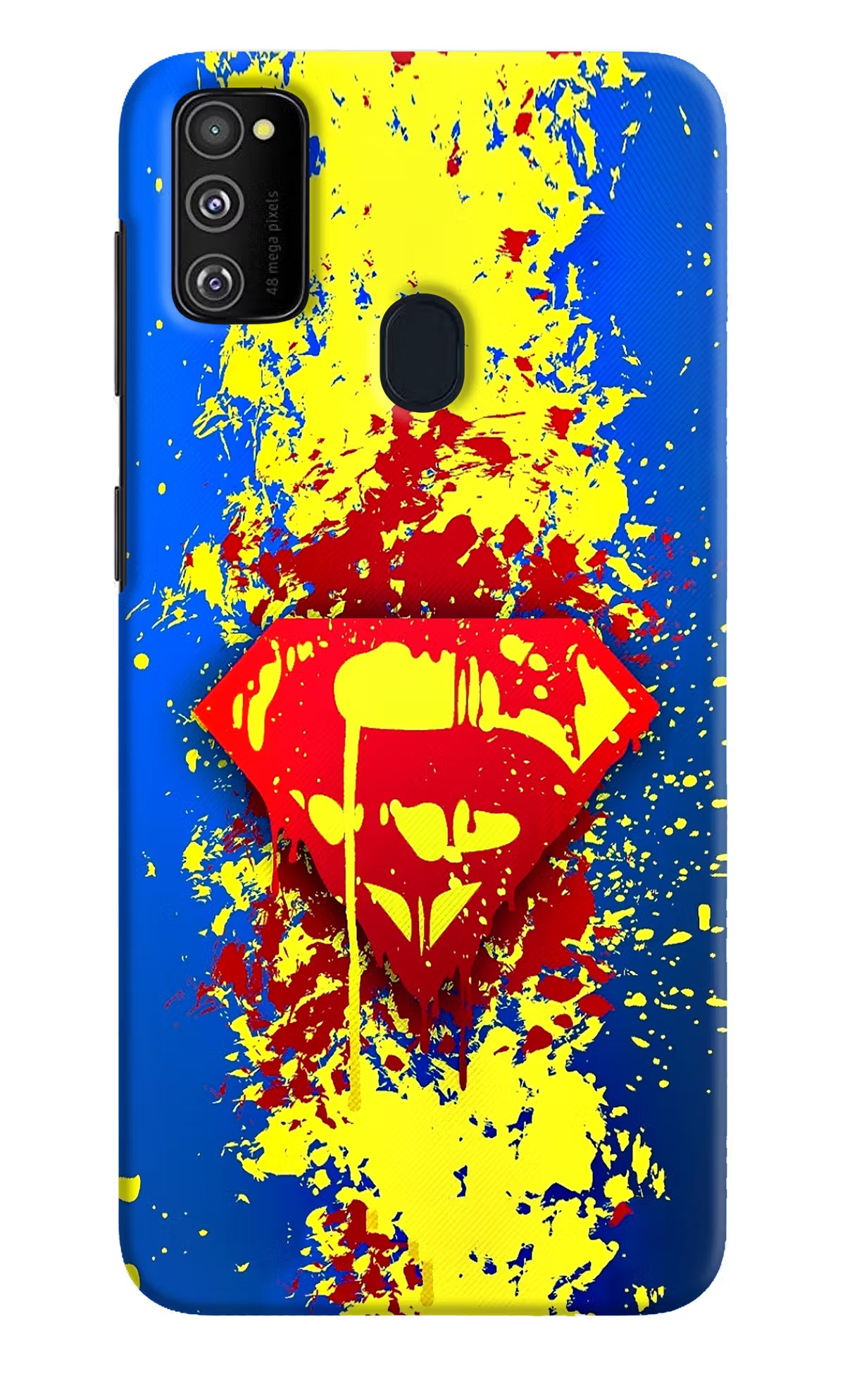 Superman logo Samsung M30s Hard Case Back Cover by Casekaro