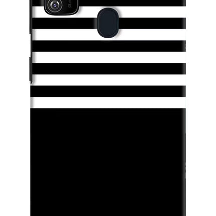 Black and White Print Samsung M30s Hard Case Back Cover by Casekaro