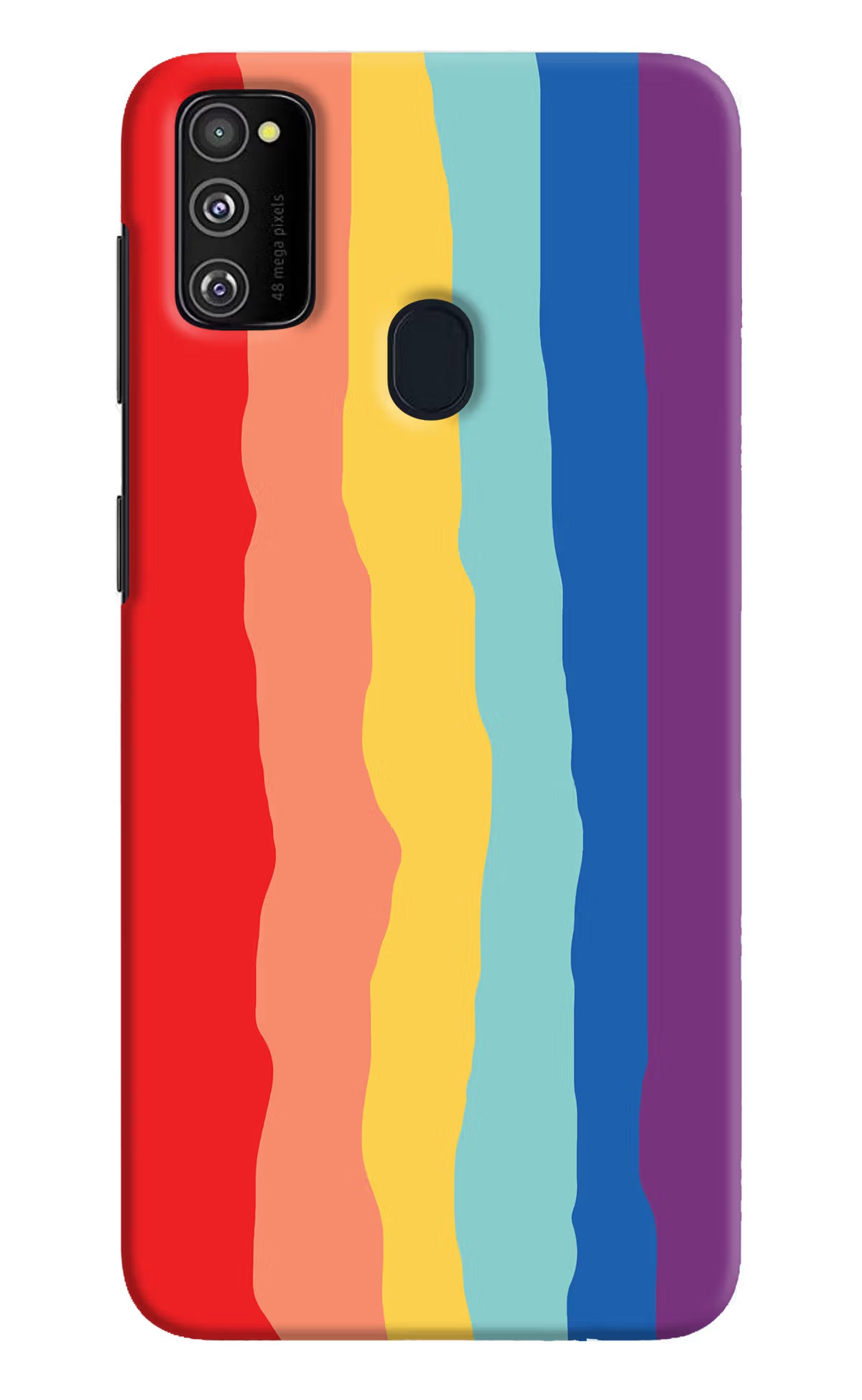 Rainbow Samsung M30s Hard Case Back Cover by Casekaro