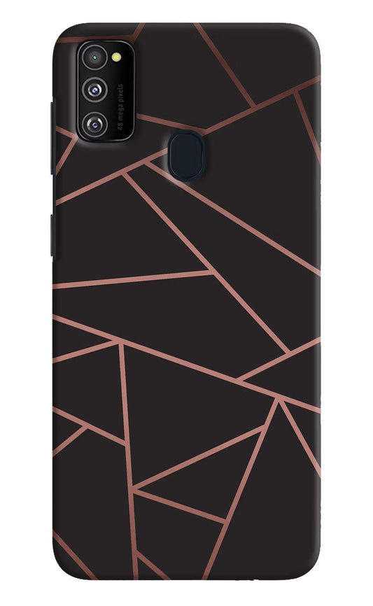Geometric Pattern Samsung M30s Hard Case Back Cover by Casekaro