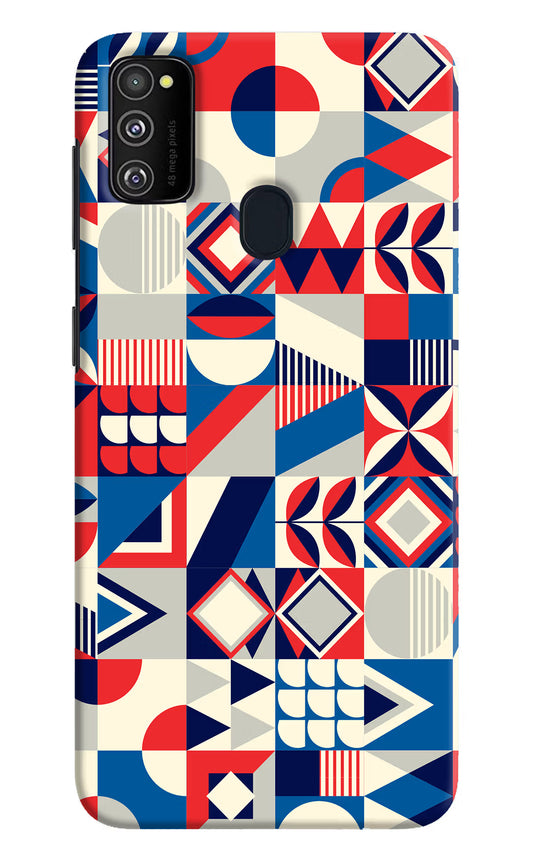 Colorful Pattern Samsung M30s Hard Case Back Cover by Casekaro