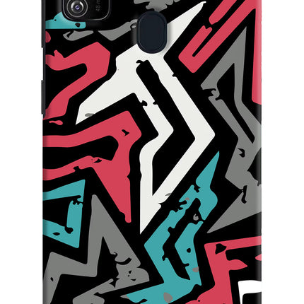Geometric Graffiti Samsung M30s Hard Case Back Cover by Casekaro