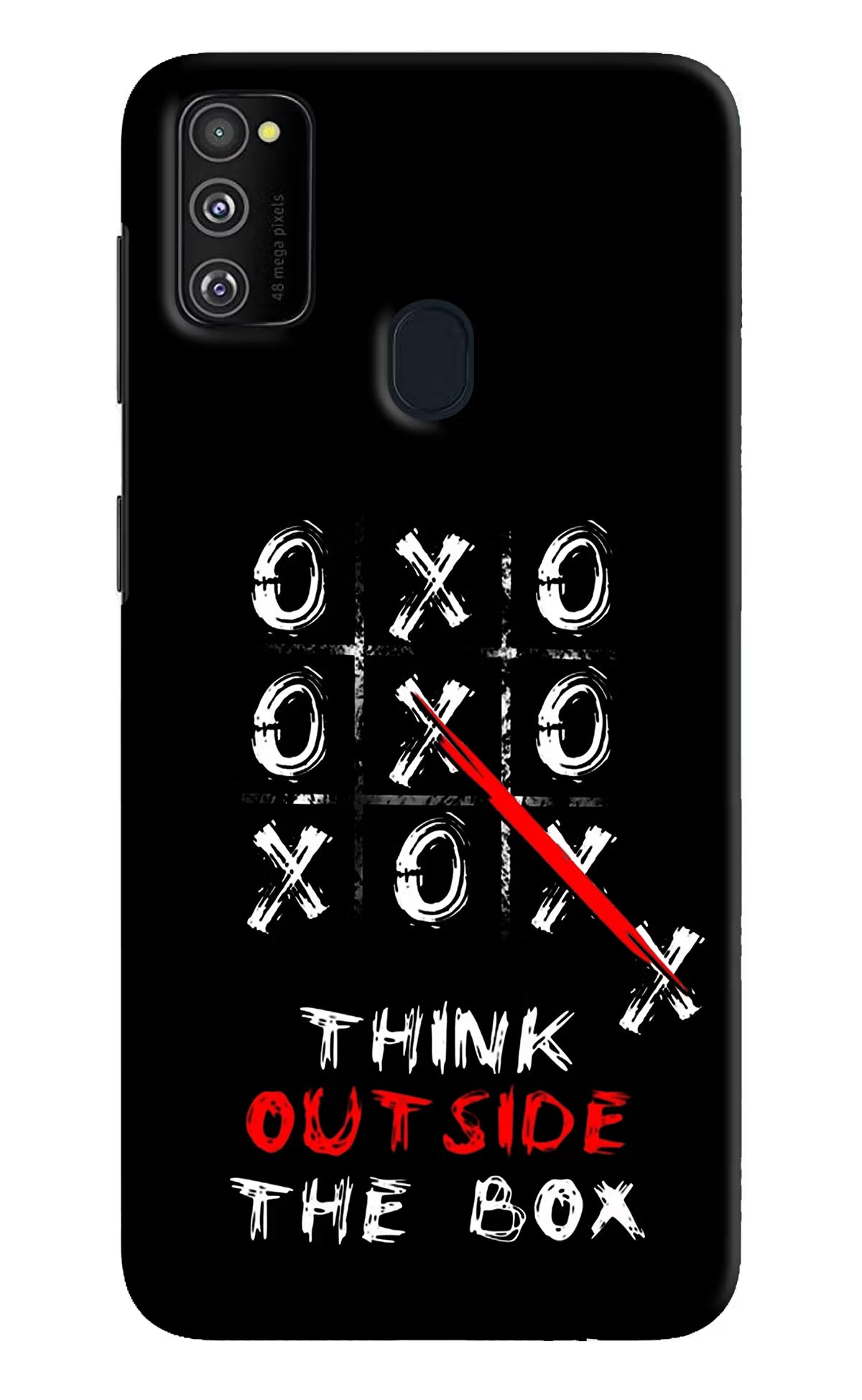 Think out of the BOX Samsung M30s Hard Case Back Cover by Casekaro
