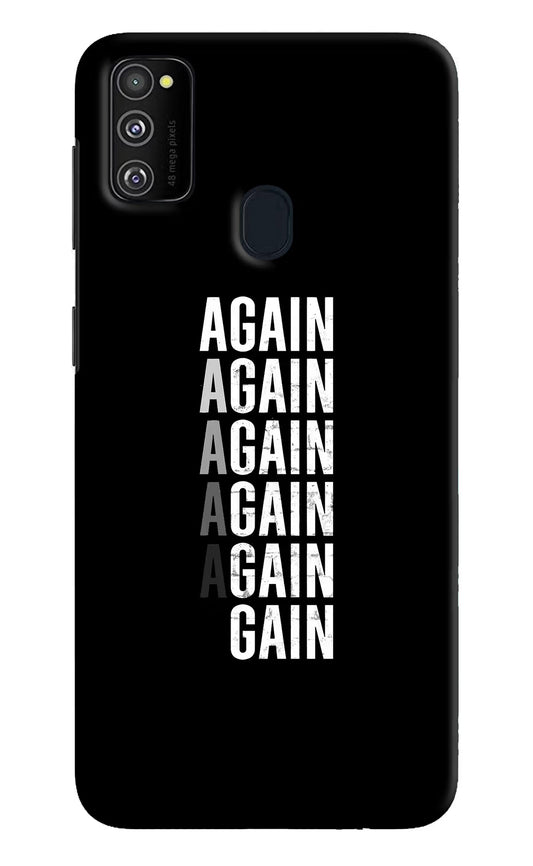 Again Again Gain Samsung M30s Hard Case Back Cover by Casekaro