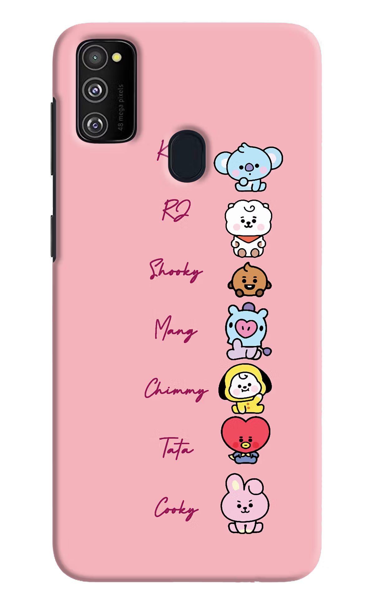 BTS names Samsung M30s Hard Case Back Cover by Casekaro