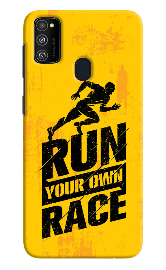 Run Your Own Race Samsung M30s Hard Case Back Cover by Casekaro