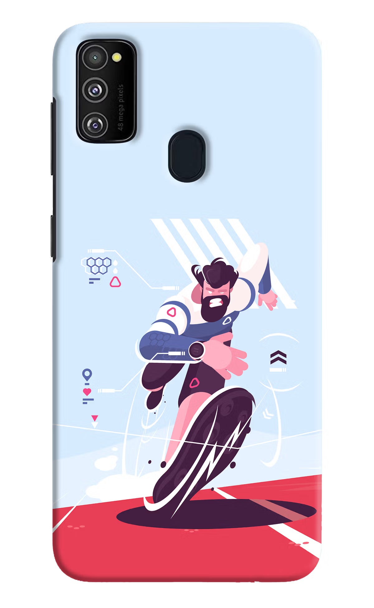 Run Pro Samsung M30s Hard Case Back Cover by Casekaro
