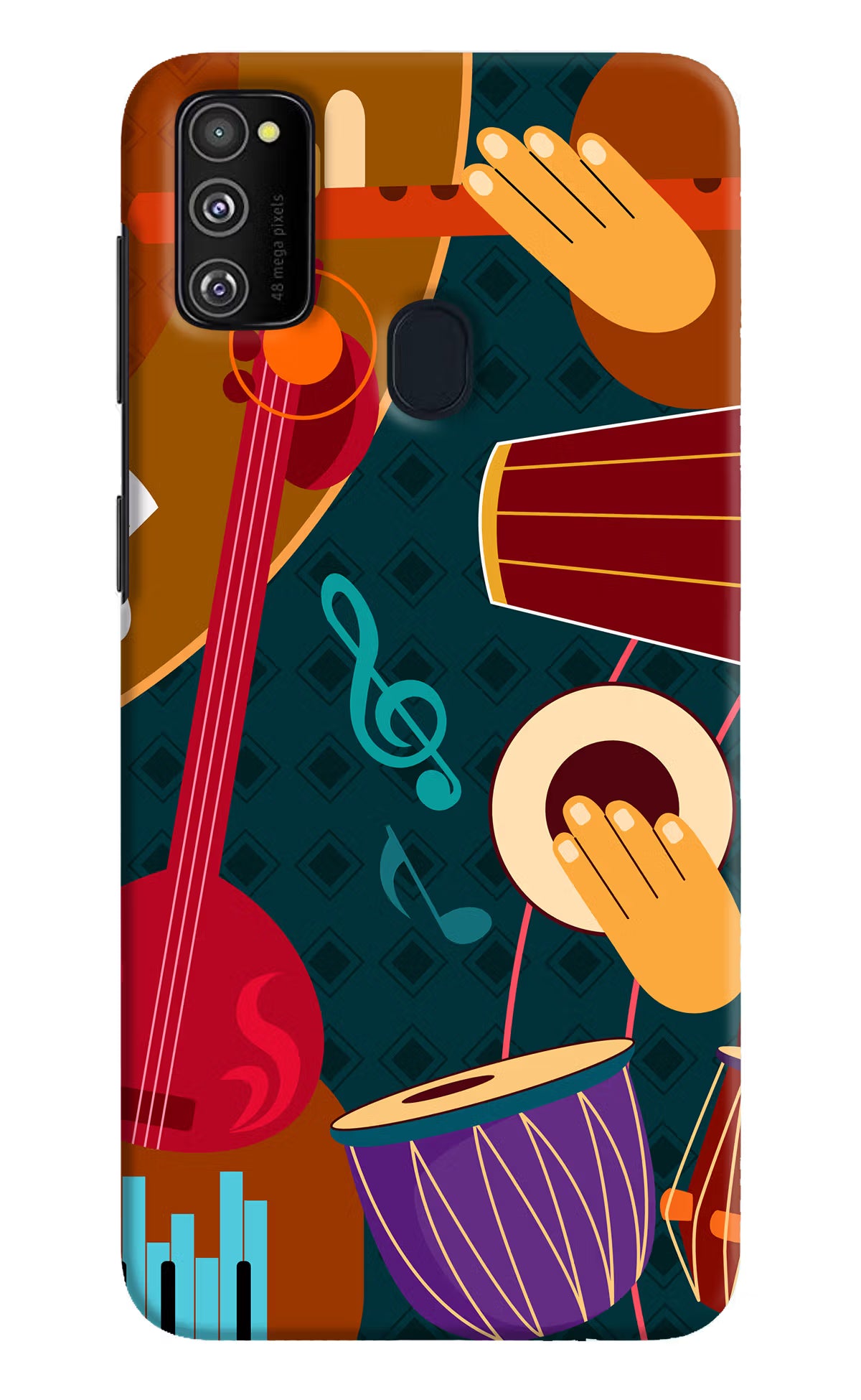 Music Instrument Samsung M30s Hard Case Back Cover by Casekaro