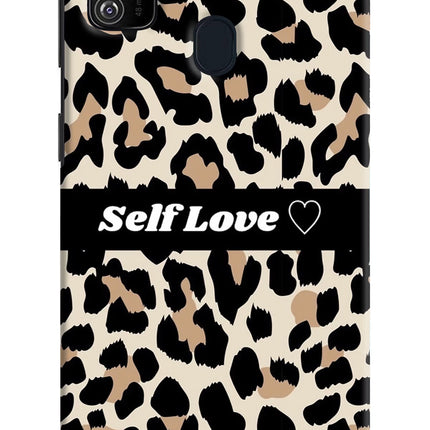Leopard Print Self Love Samsung M30s Hard Case Back Cover by Casekaro