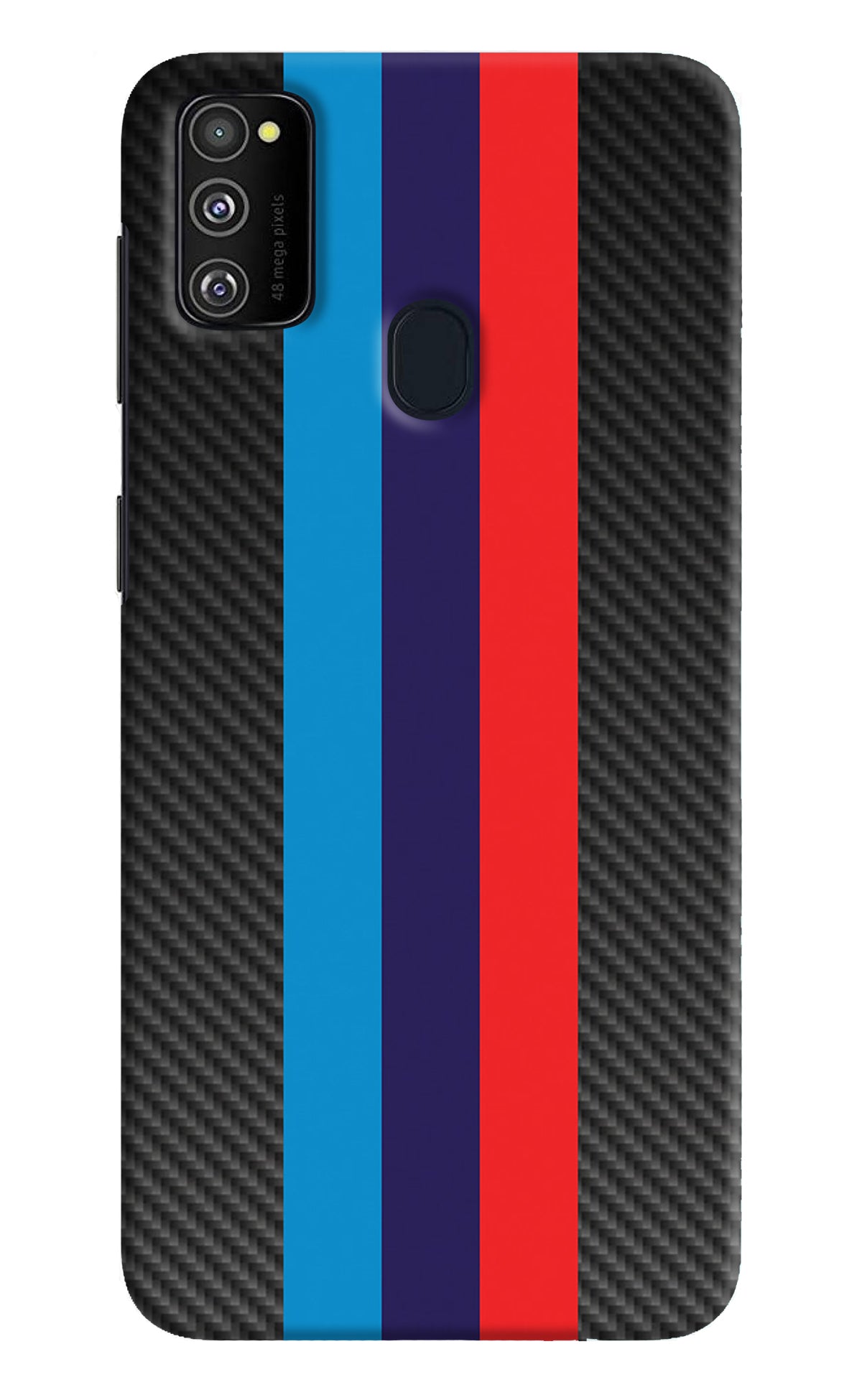 BMW Stripes Pattern Samsung M30s Back Cover