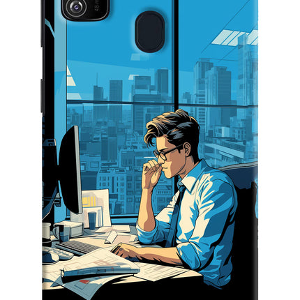 Focused Hustler (AI Generated) Samsung M30s Hard Case Back Cover by Casekaro