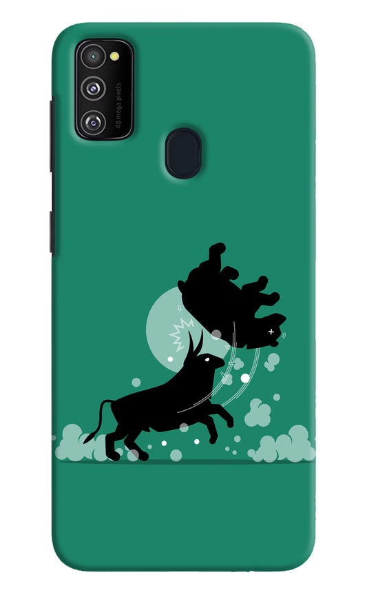 Bull Conqueror Samsung M30s Hard Case Back Cover by Casekaro