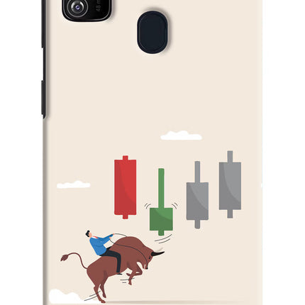 Bull Trading Momentum Samsung M30s Hard Case Back Cover by Casekaro