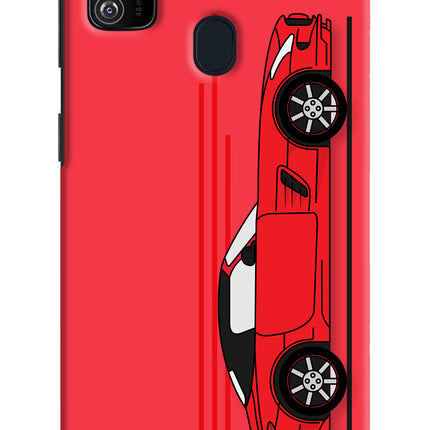 Red Velocity Samsung M30s Hard Case Back Cover by Casekaro