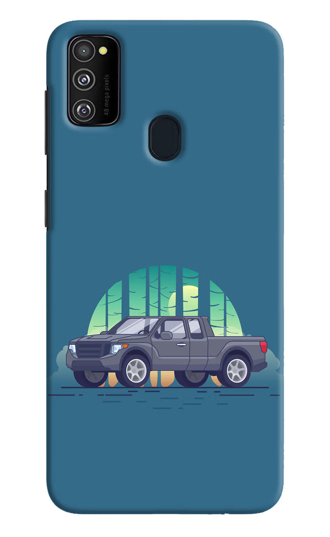 Retro Garage Vibe Samsung M30s Hard Case Back Cover by Casekaro