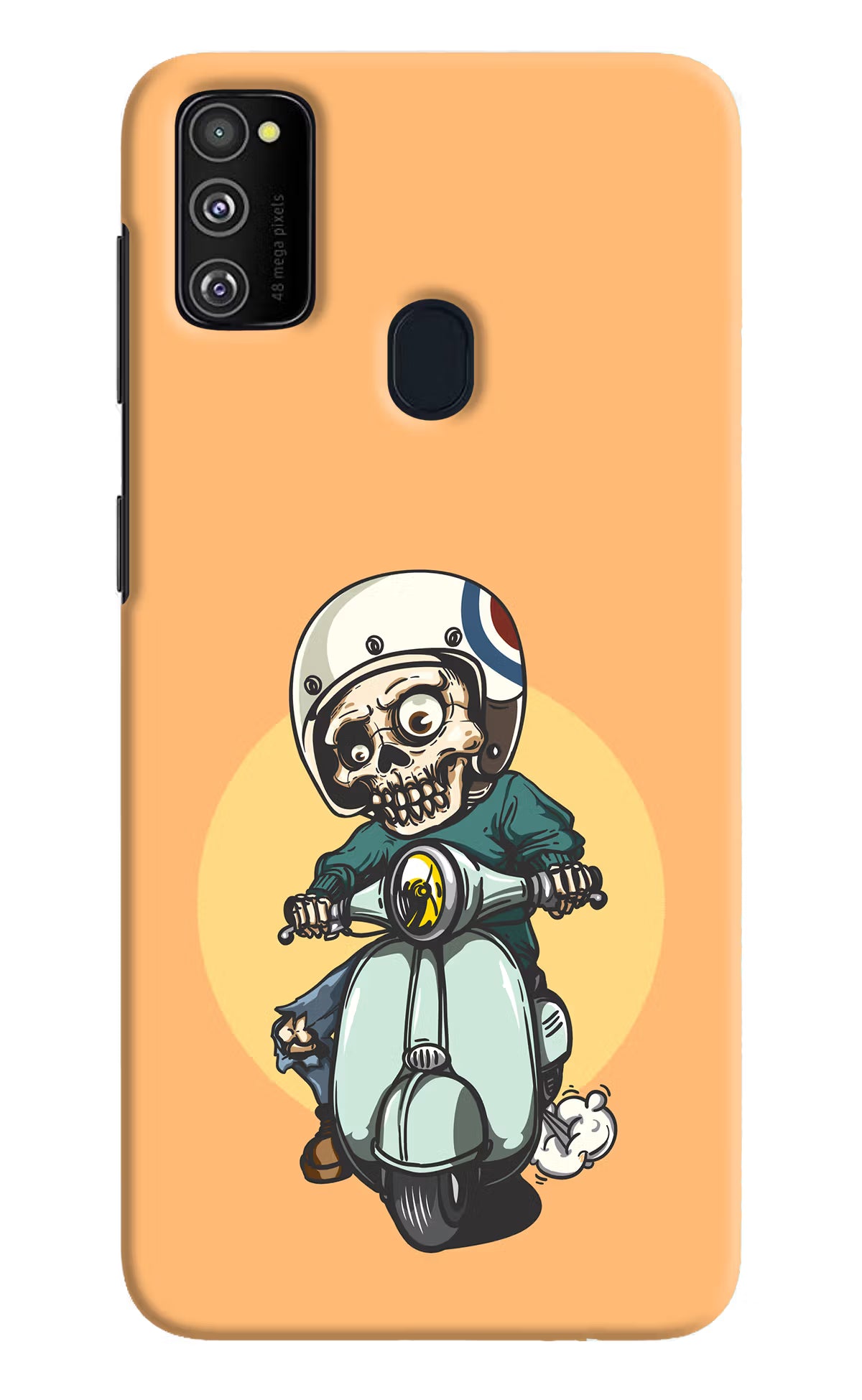 Undead Biker Samsung M30s Hard Case Back Cover by Casekaro