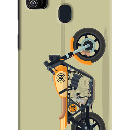 Vertical Speedster Samsung M30s Hard Case Back Cover by Casekaro