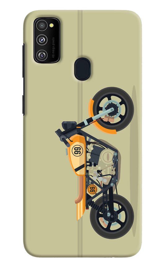 Vertical Speedster Samsung M30s Hard Case Back Cover by Casekaro