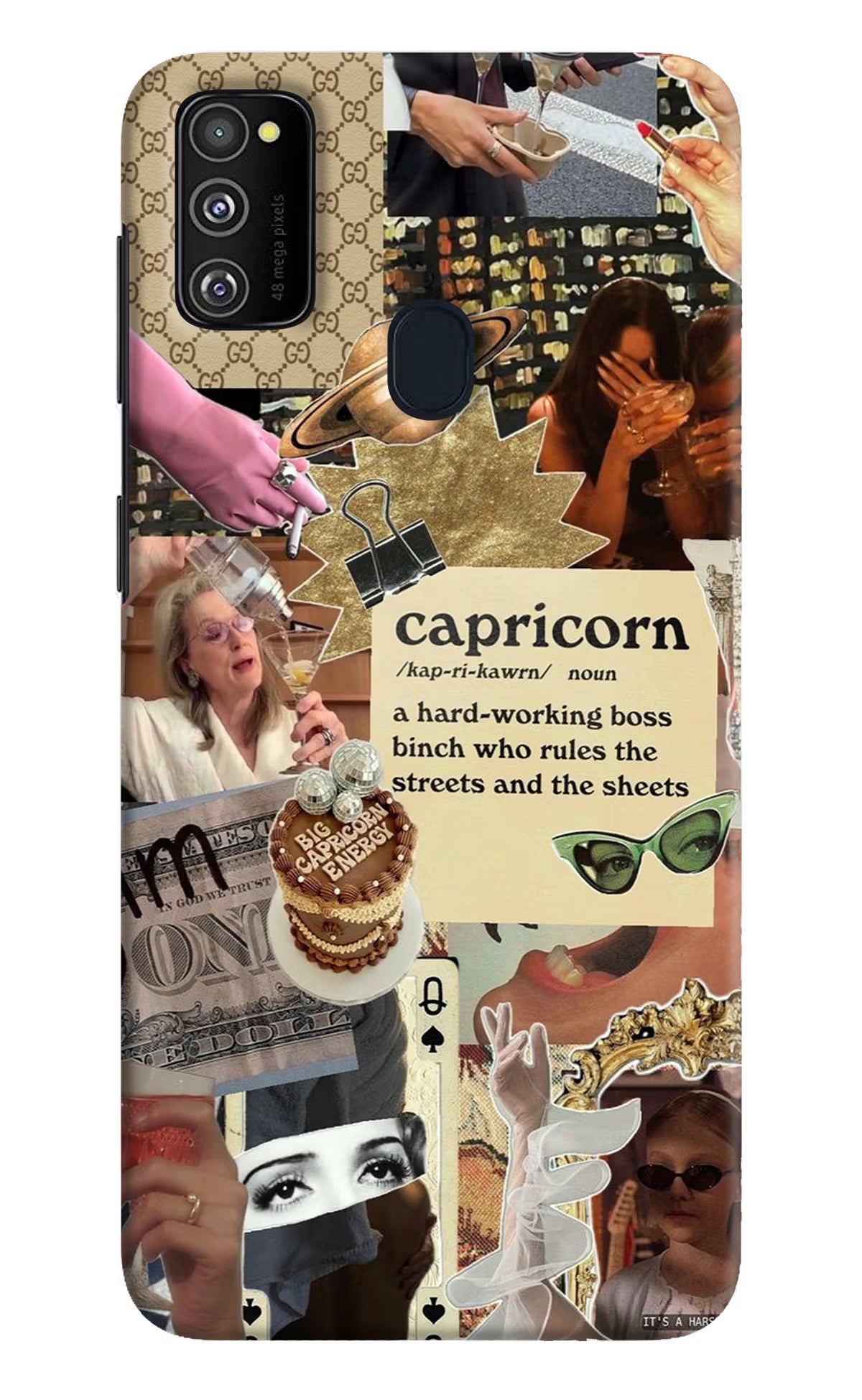 Capricorn Zodiac Samsung M30s Hard Case Back Cover by Casekaro