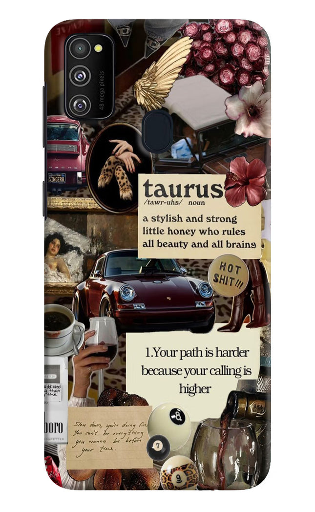 Taurus Zodiac Samsung M30s Hard Case Back Cover by Casekaro