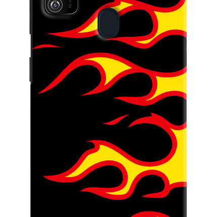 Side Sweep Flames Samsung M30s Hard Case Back Cover by Casekaro