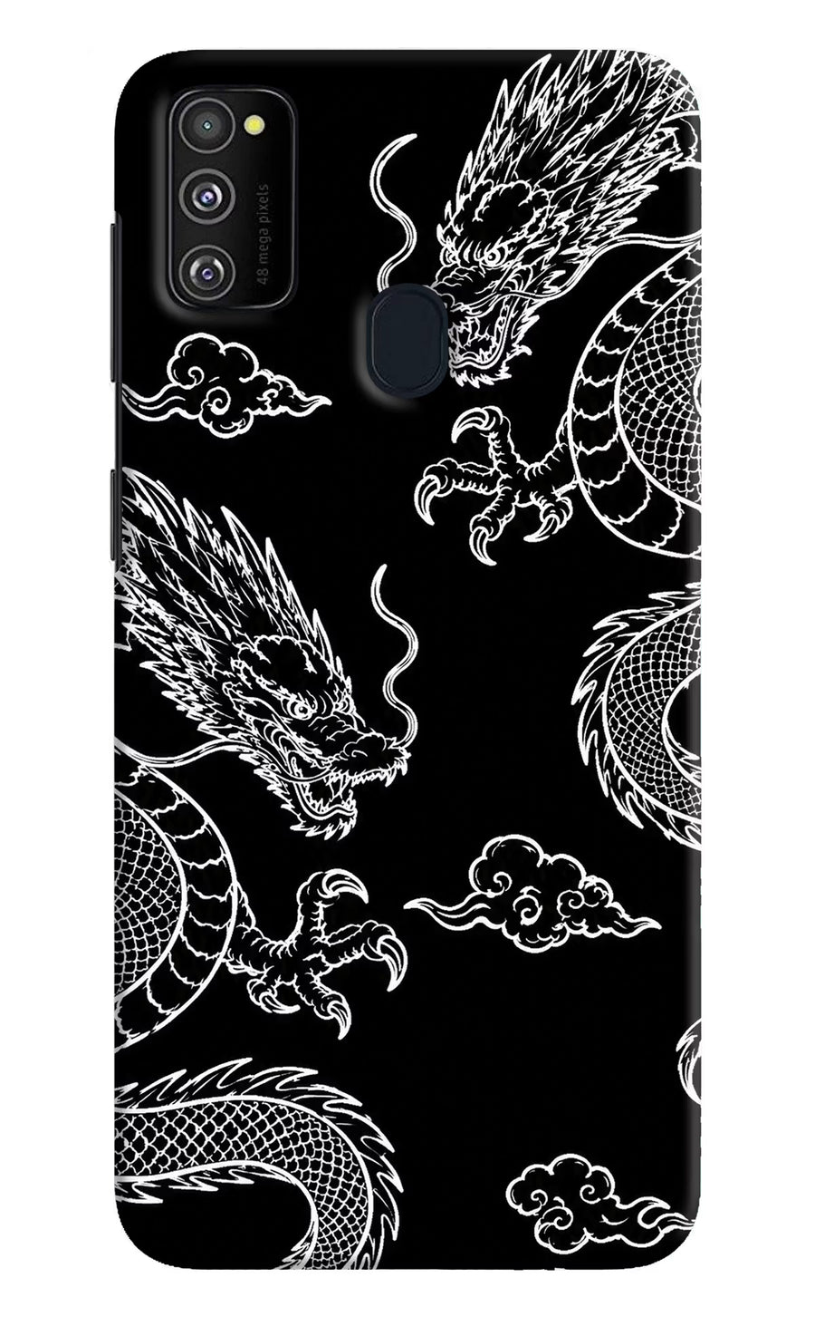Twin Dragons Samsung M30s Back Cover, Hard case