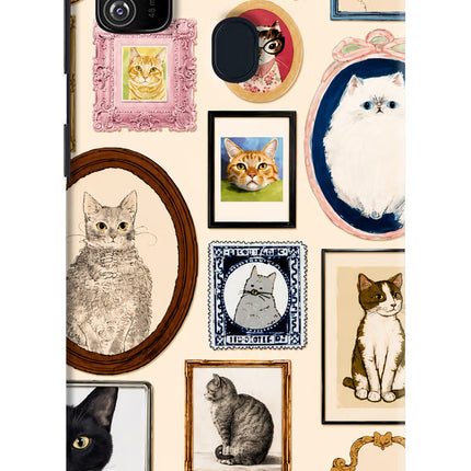 Mirror Cats Samsung M30s Hard Case Back Cover by Casekaro