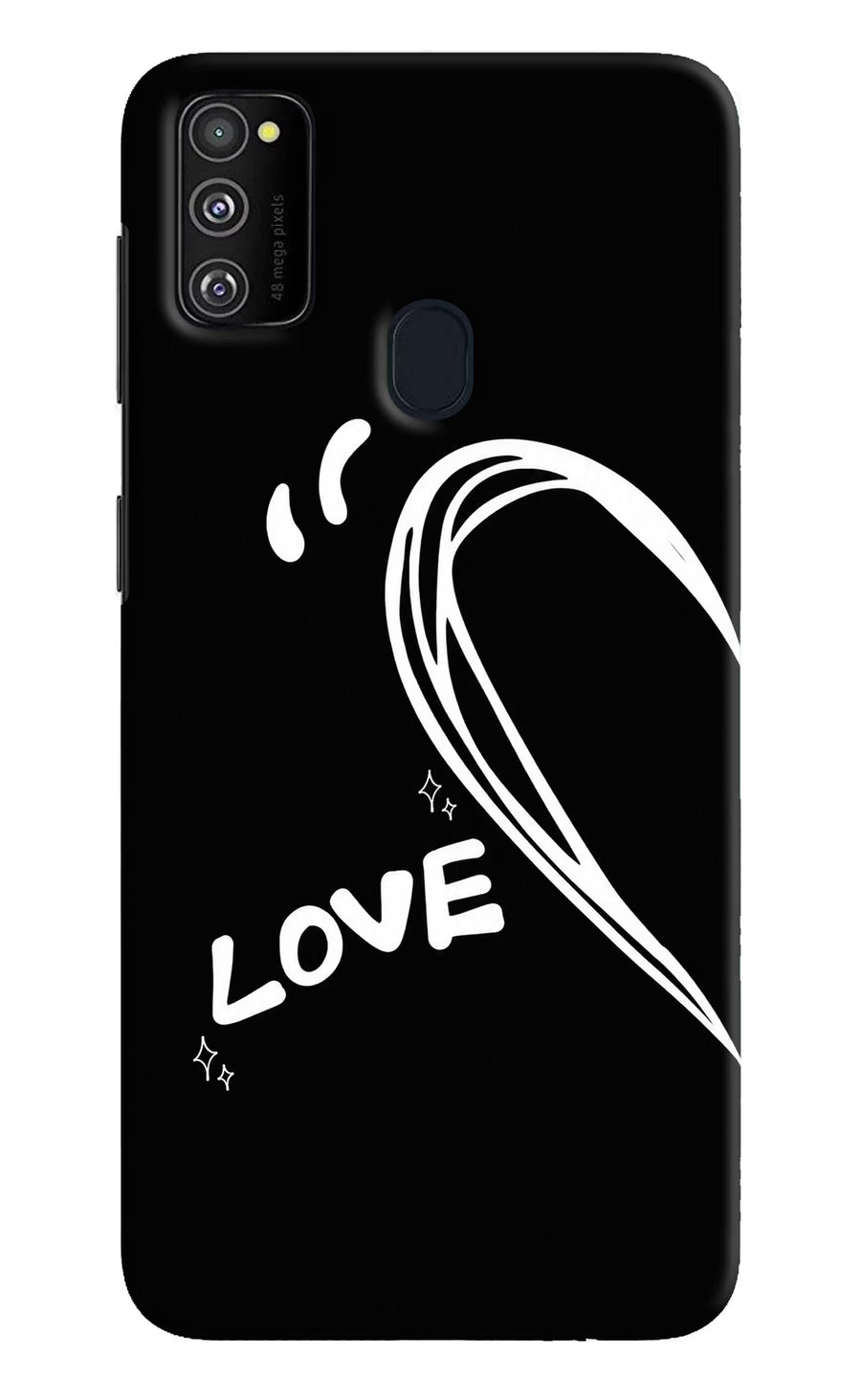 Love Line Samsung M30s Back Cover, Hard case