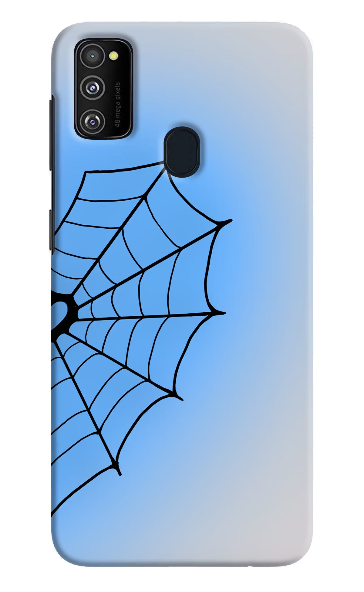 Blue Web Samsung M30s Back Cover