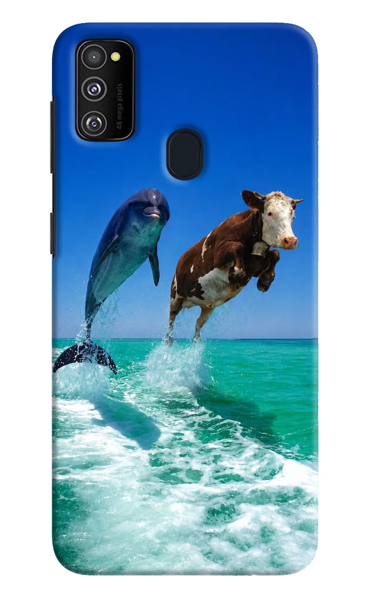Dolphin vs Cow Samsung M30s Back Cover