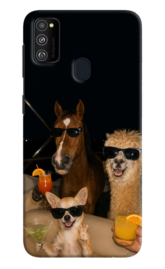 Party Squad Samsung M30s Hard Case Back Cover by Casekaro