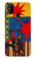 Pop Cat Samsung M30s Hard Case Back Cover by Casekaro