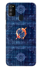 Koi Blue Samsung M30s Hard Case Back Cover by Casekaro