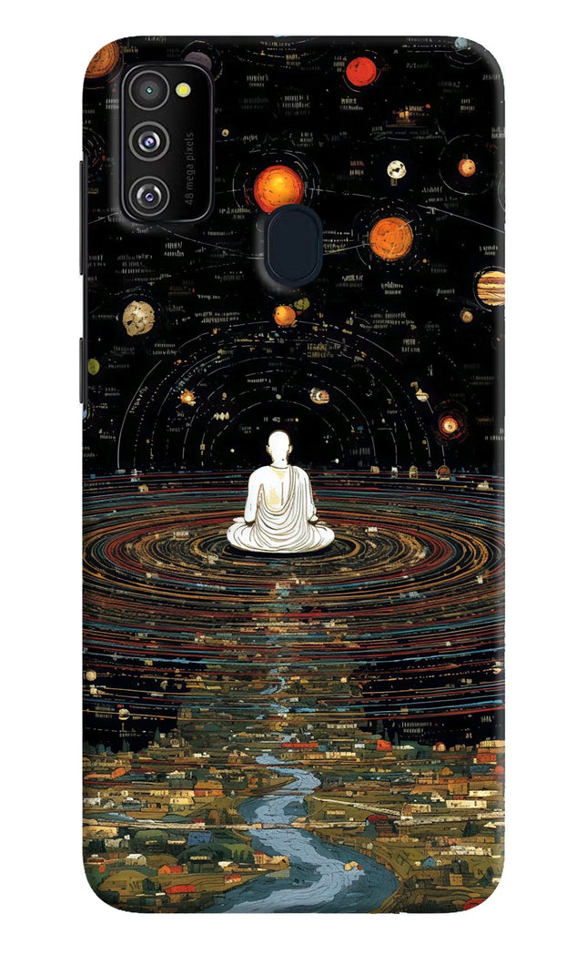Space Monk Samsung M30s Hard Case Back Cover by Casekaro