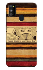 Vinyl Stripes Samsung M30s Hard Case Back Cover by Casekaro