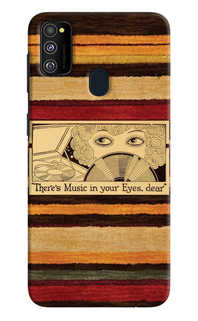 Vinyl Stripes Samsung M30s Hard Case Back Cover by Casekaro