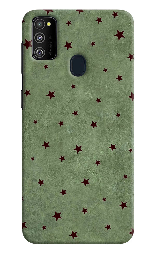 Green Stars Samsung M30s Hard Case Back Cover by Casekaro