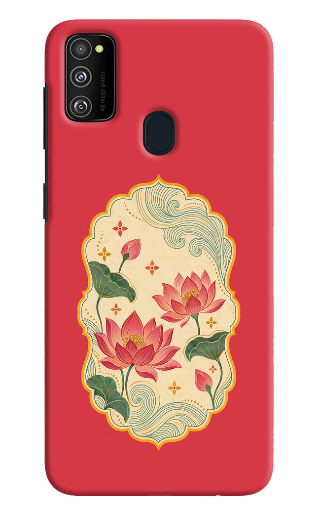 Pink Lotus Samsung M30s Hard Case Back Cover by Casekaro